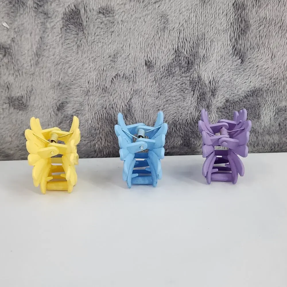 *NEW* 3 pc Daisy Flower Claw Clip Set Pastel Hair Accessories Yellow/Blue/Purple